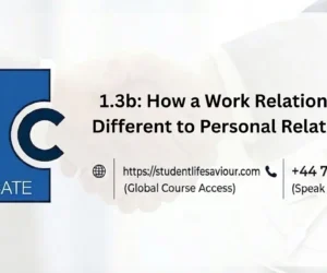 1.3b: How a Work Relationship is Different to Personal Relationship