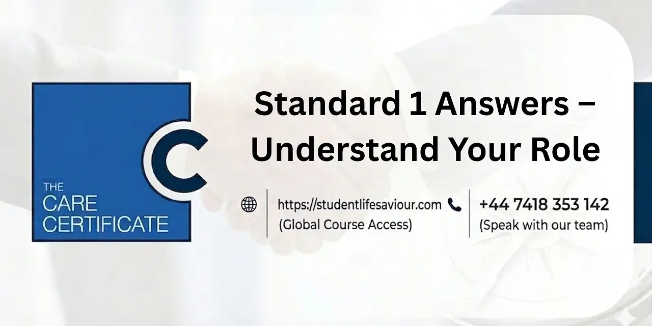 Standard 1 Answers – Understand Your Role