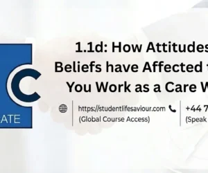 1.1d: How Attitudes and Beliefs have Affected the Way You Work as a Care Worker